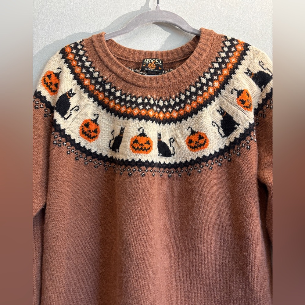 Kiel James Patrick Cat-o-lantern Halloween Sweater